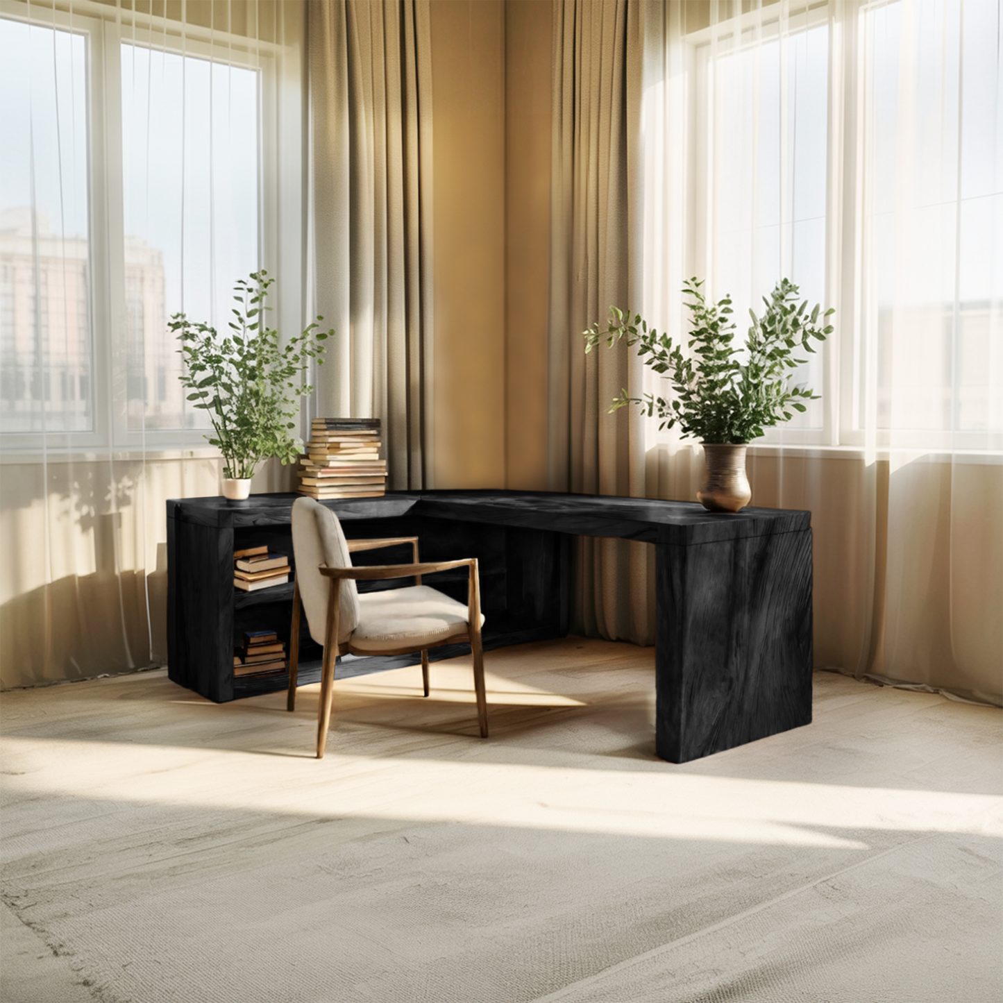 Modern L Shaped Desk For Workspace Lynnsnail