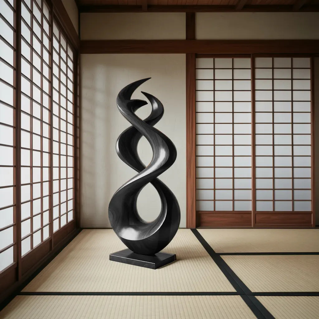 Rustic Abstract Sculpture For Outdoor Garden Lynnsnail
