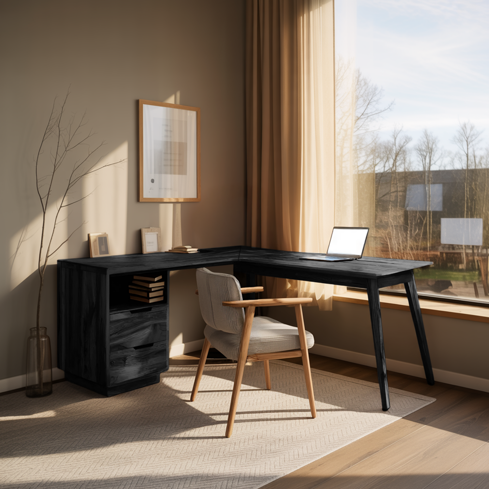 Minimal L Shaped Desk For Home Workspace Lynnsnail