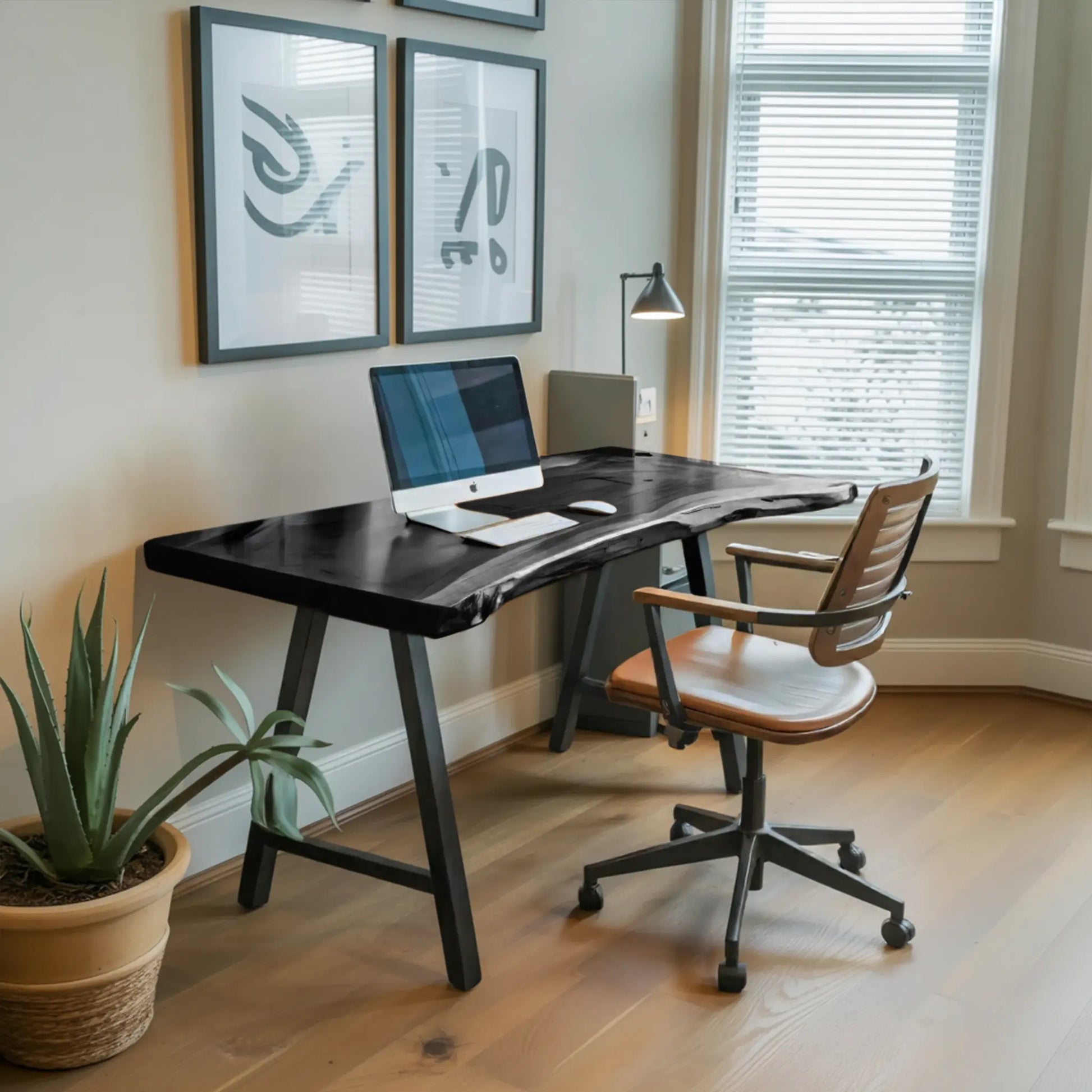 Rustic Live Edge Desk For Home Office Setup Lynnsnail