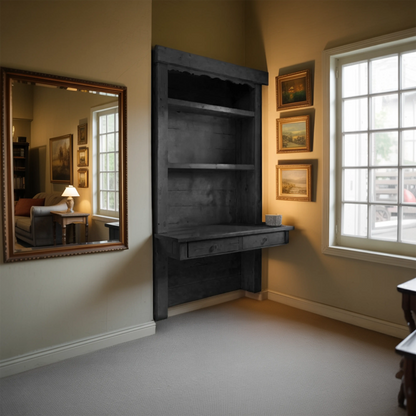 Rustic Floating Desk For Cozy Home Office Setup Lynnsnail