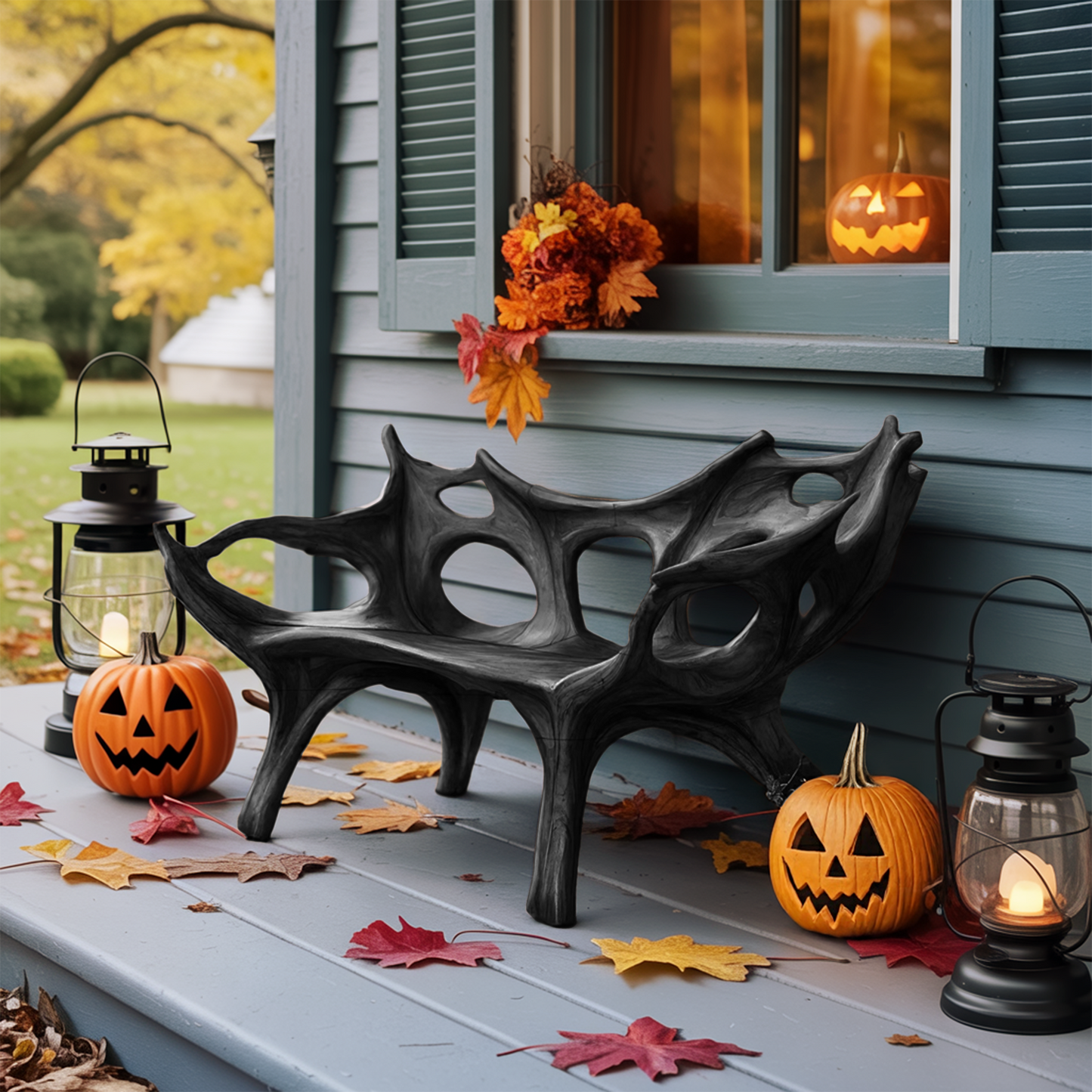 Mid Century Halloween Patio Chair For Unique Halloween Home Decor Lynnsnail