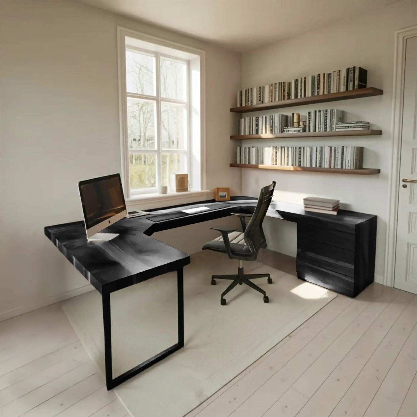 Modern U Shaped Desk For Home Office Use Lynnsnail