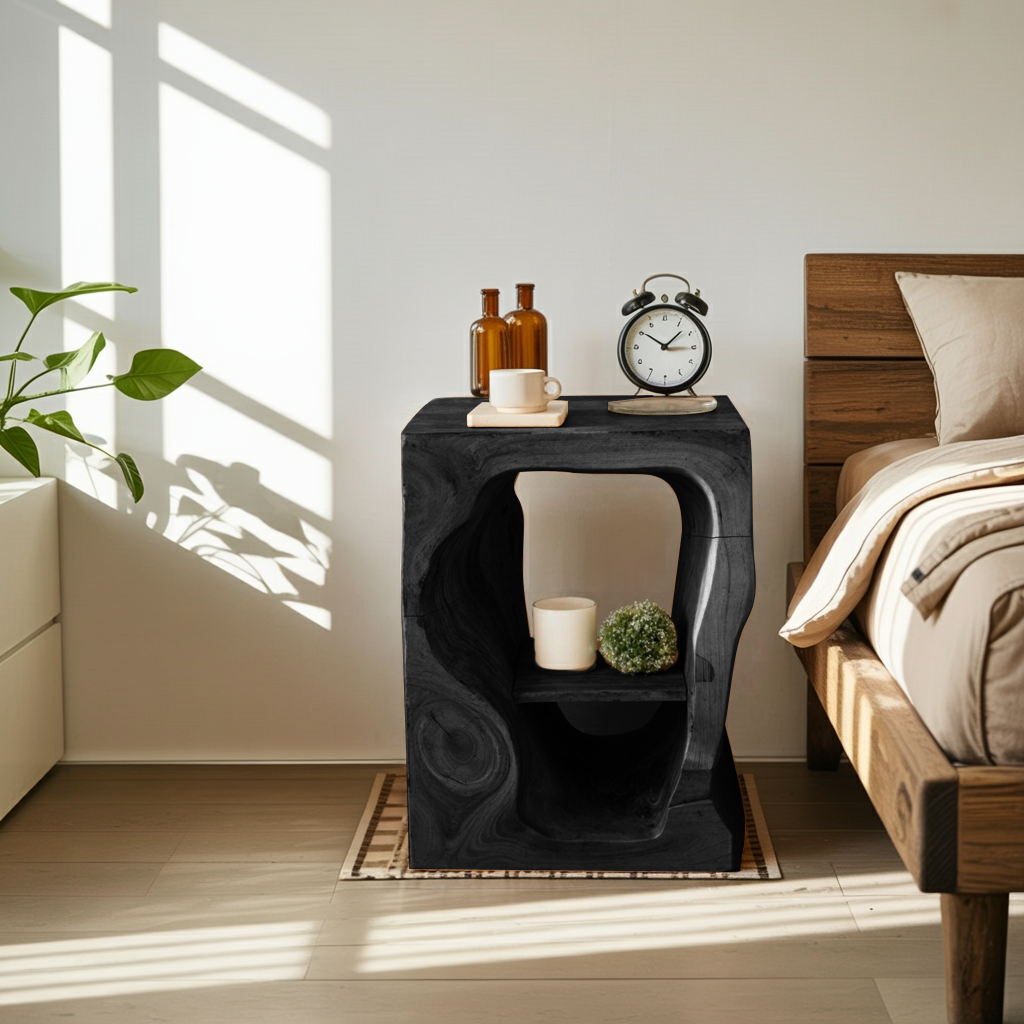 Mid Century Wooden Nightstand For Chic Bedroom Set Lynnsnail
