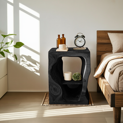 Mid Century Wooden Nightstand For Chic Bedroom Set Lynnsnail
