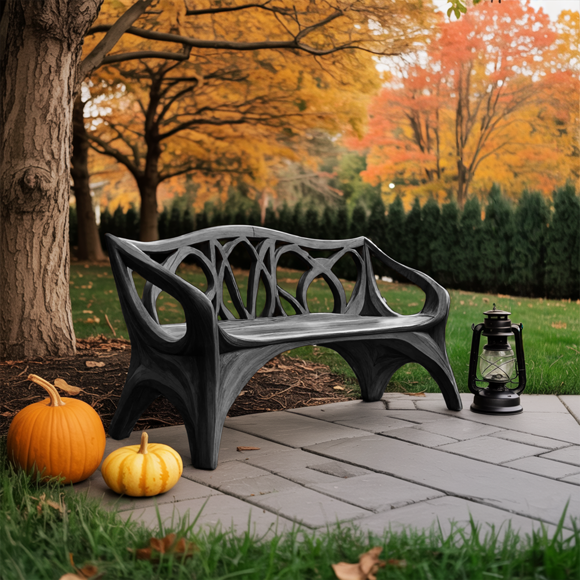 Mid Century Wooden Bench For Outdoor Furniture And Patio Decor Lynnsnail