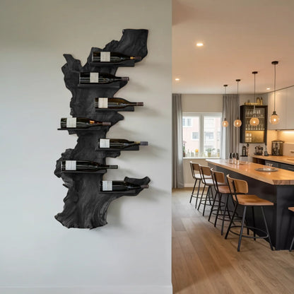 Modern Live Edge Wine Holder For Living Room Furniture Decor Lynnsnail