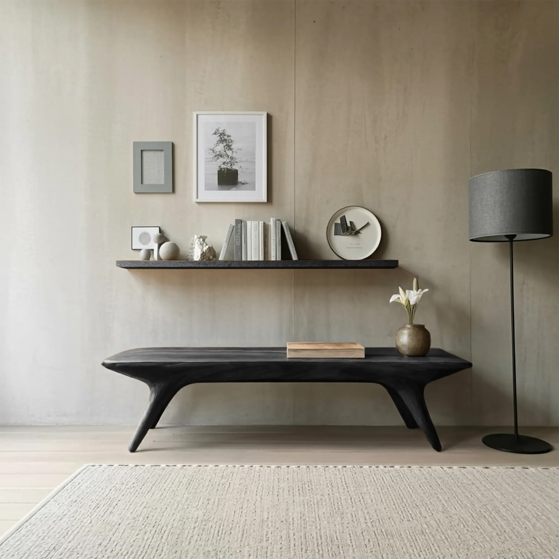 Modern Minimalist Entryway Bench For Hallway Or Bedroom Seating Lynnsnail