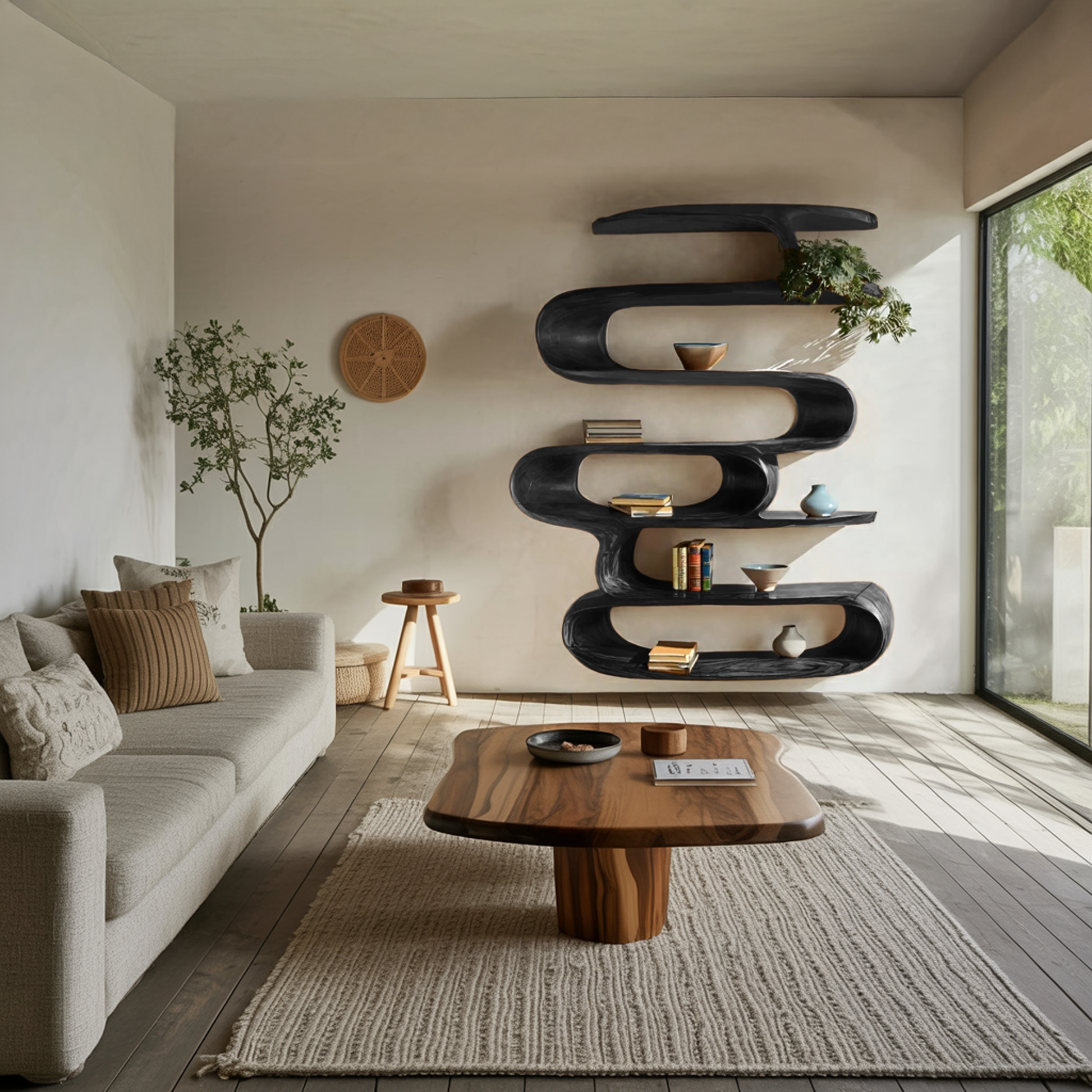 Elegant Wall-Mounted Bookshelf For Modern Home Decor Lynnsnail