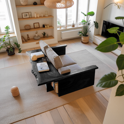 Contemporary Sofa With Built In Side Table For Living Room Lynnsnail