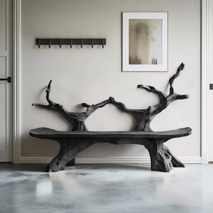 Mid Century Live Edge Bench For Elegant Patio Lynnsnail