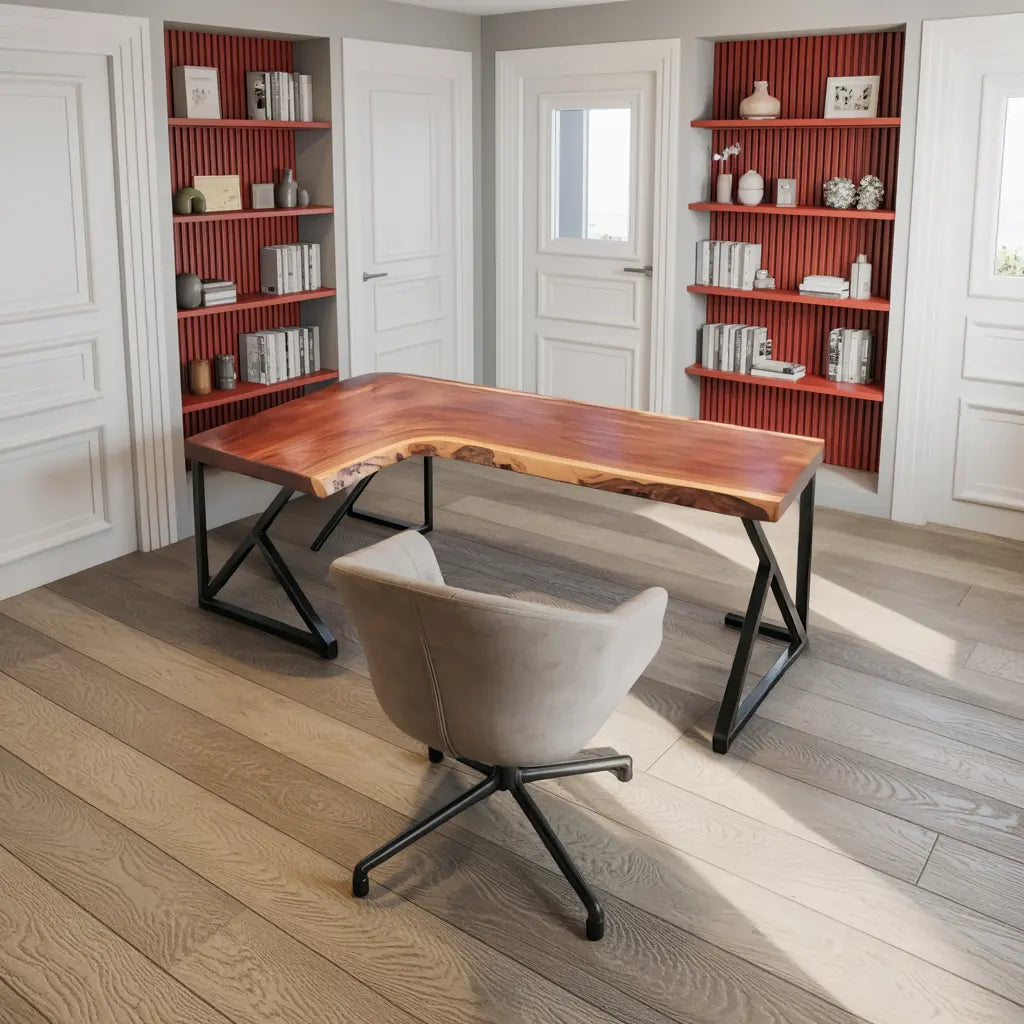 Modern L Shaped Corner Desk For Home Office Setup Lynnsnail