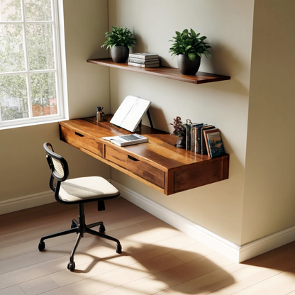 Modern Floating Desk For Bedroom And Office Setup Lynnsnail