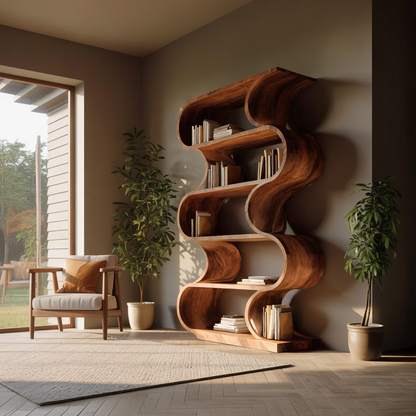 Minimal Wall Bookcase For Living Room Or Entryway Lynnsnail