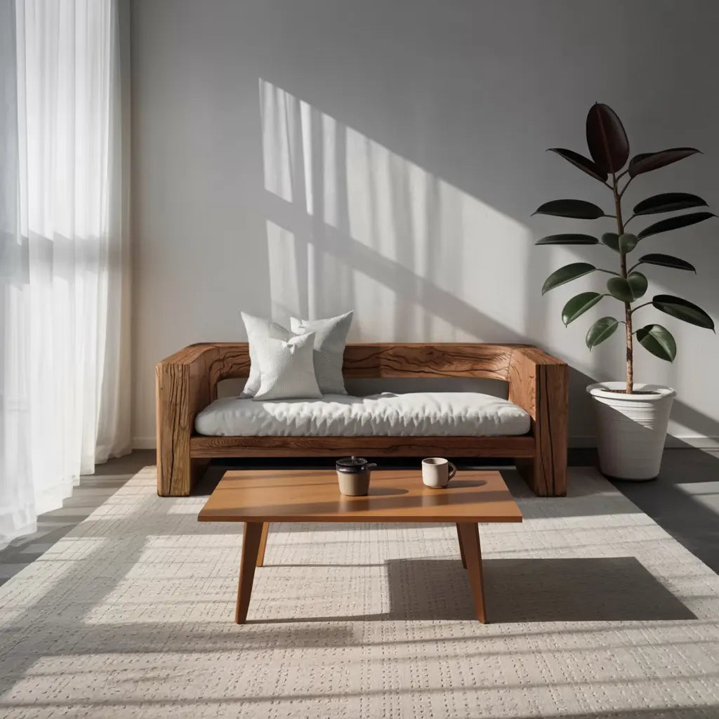 Rustic Outdoor Sofa Set And Coffee Table For Garden Lynnsnail