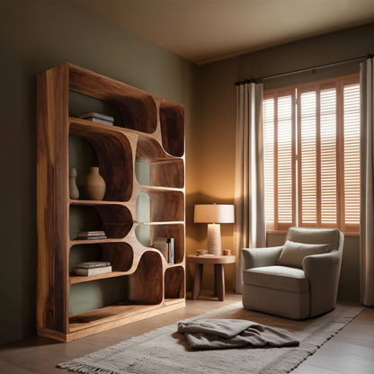 Artistic Bookcase For Living Room Or Bedroom Lynnsnail