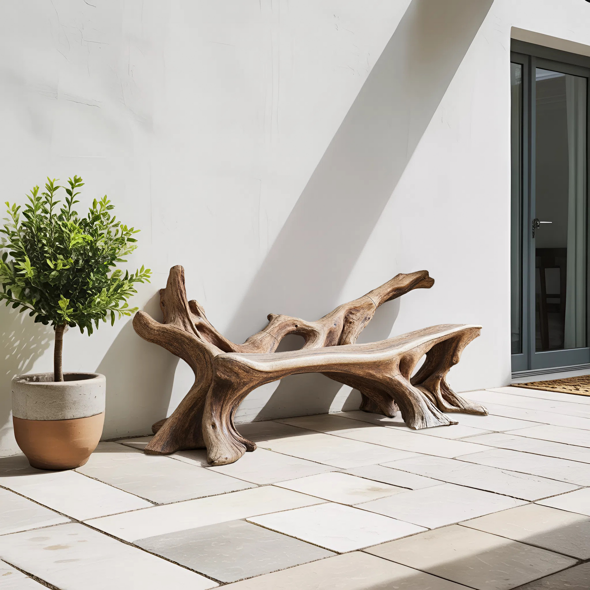 Handcrafted Wooden Bench Outdoor Seating For Durable Patios Lynnsnail