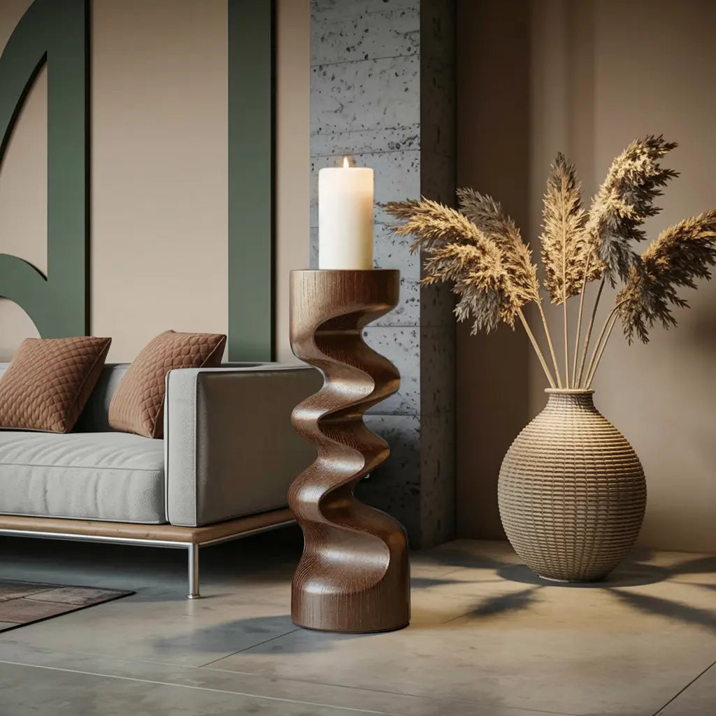 Rustic Wooden Abstract Decor For Living Room Display Lynnsnail