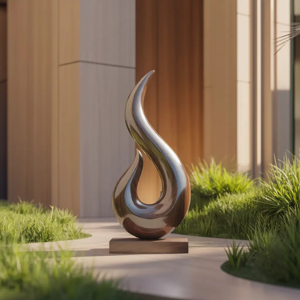 Handcrafted Abstract Sculpture For Outdoor Wall Design Lynnsnail