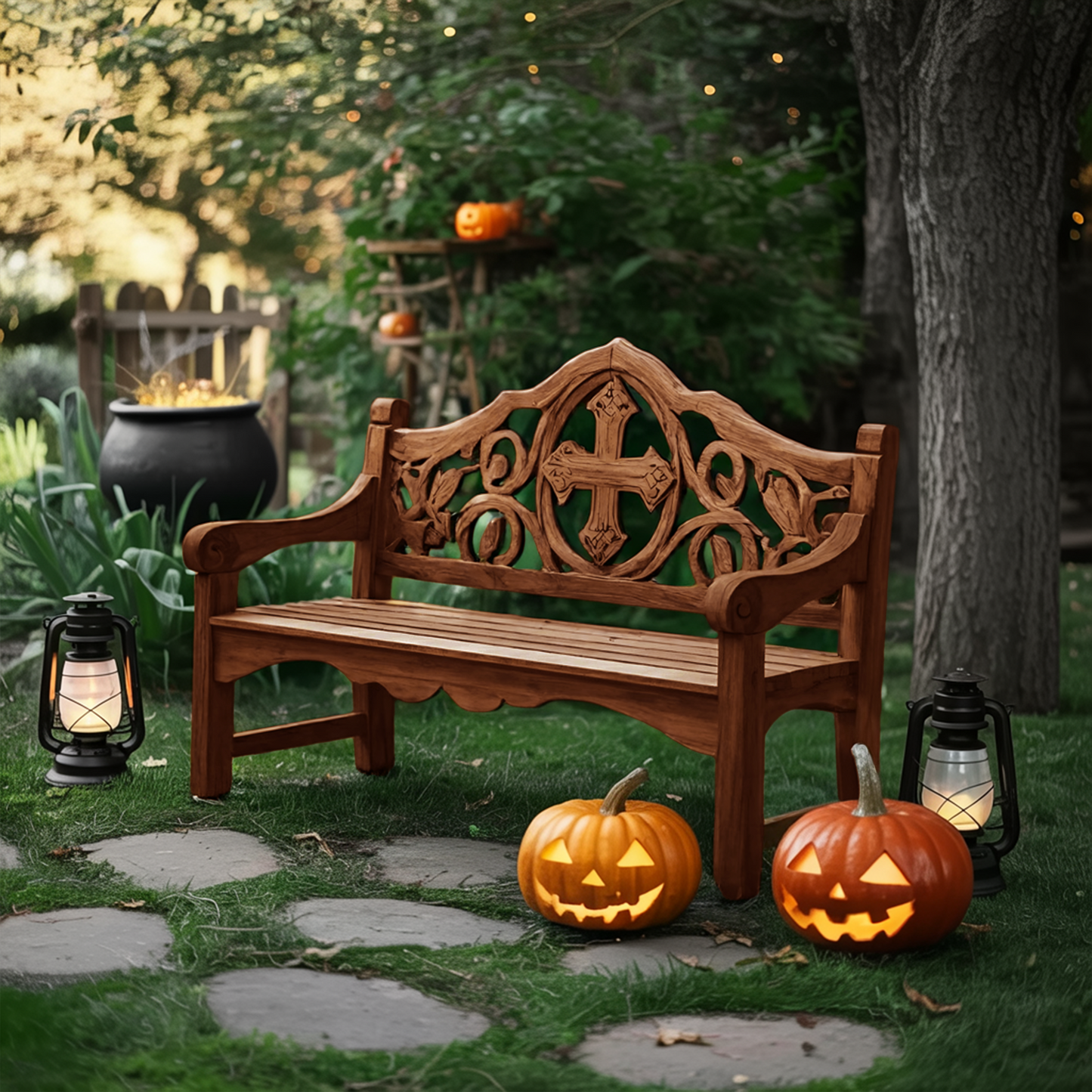 Farmhouse Halloween Patio Chair For Rustic Halloween Porch Decor Lynnsnail