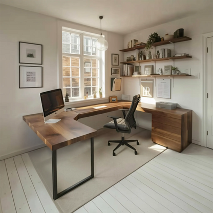 Modern U Shaped Desk For Home Office Use Lynnsnail