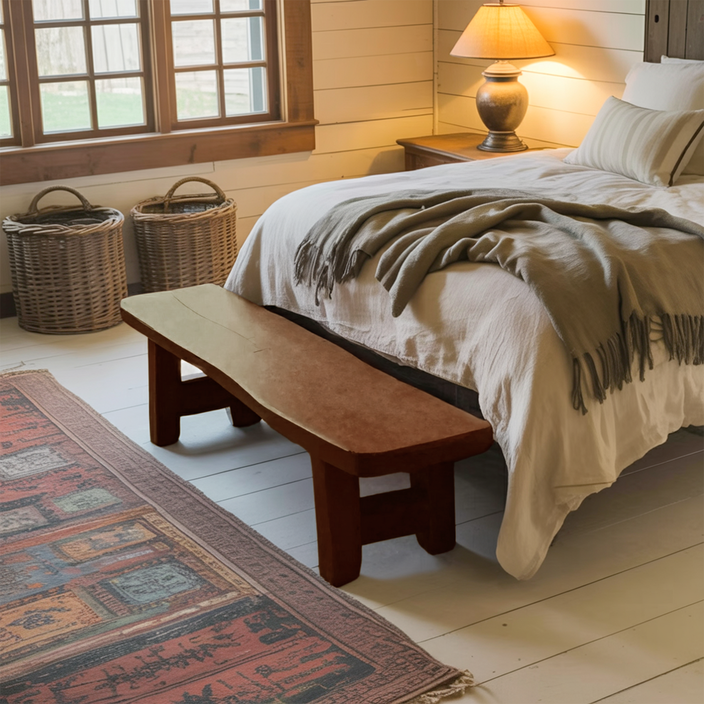 Minimalist End Of Bed Bench For Bedroom Entryway Lynnsnail