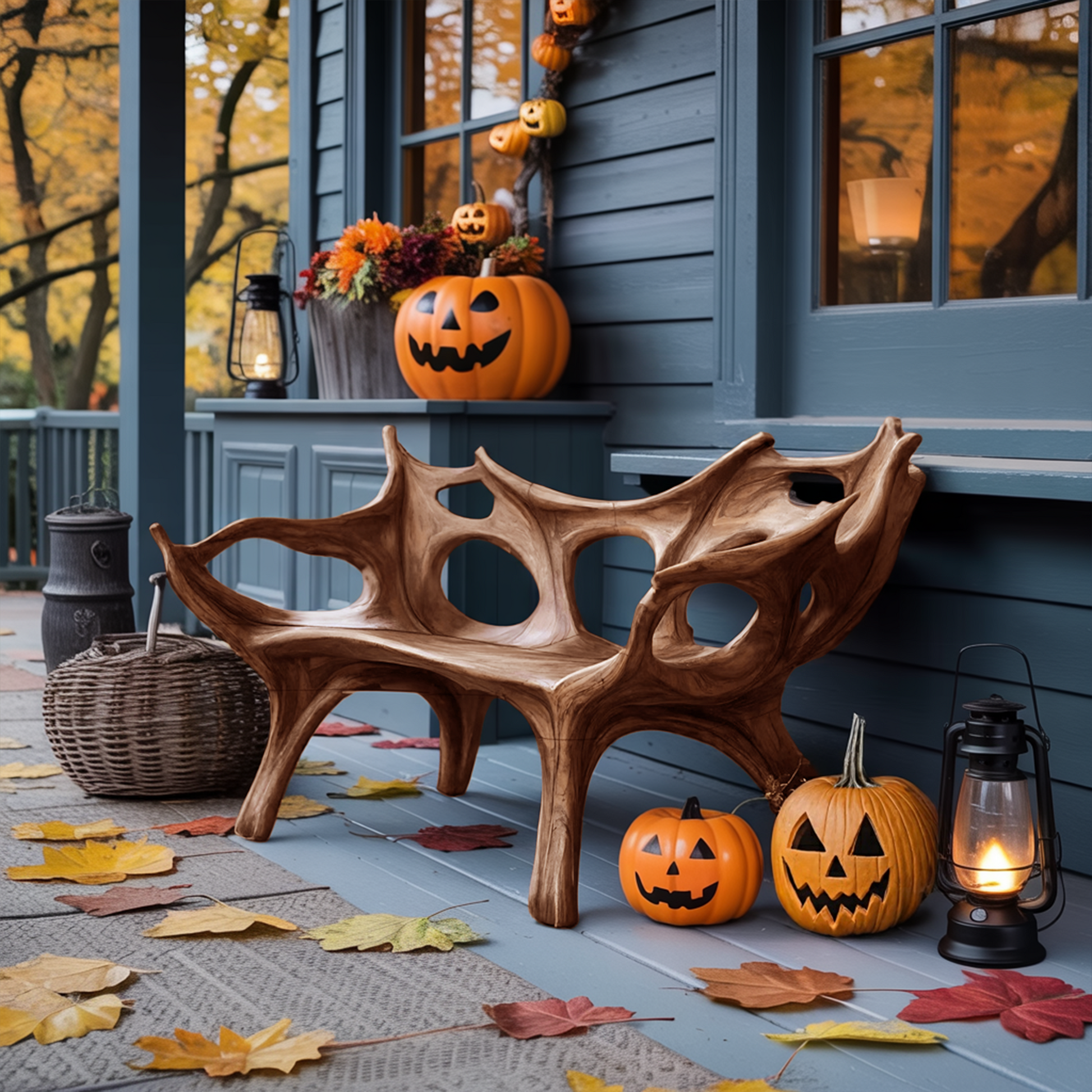 Mid Century Halloween Patio Chair For Unique Halloween Home Decor Lynnsnail