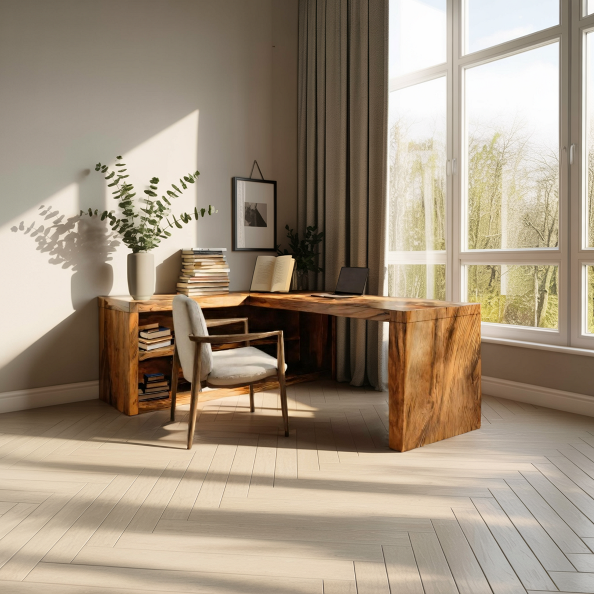 Modern L Shaped Desk For Workspace Lynnsnail