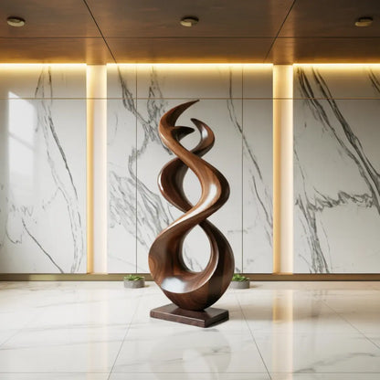 Rustic Abstract Sculpture For Outdoor Garden Lynnsnail