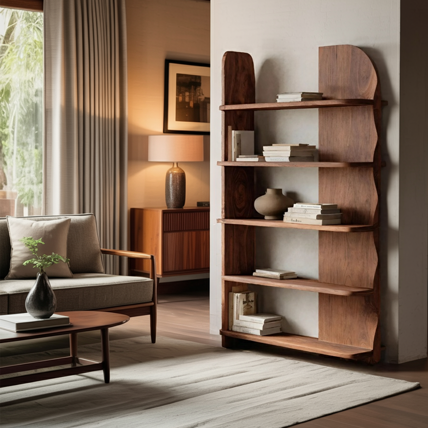 Minimalist Bookcase Sculptural Design For Living Decor Lynnsnail