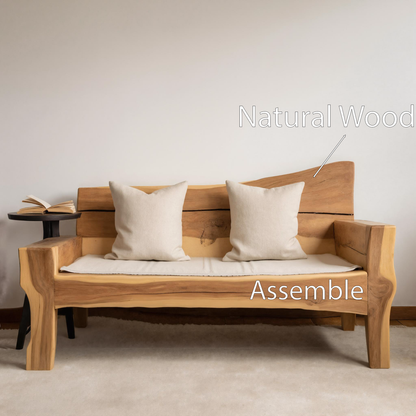 Artistic Live Edge Sofa For Living Room