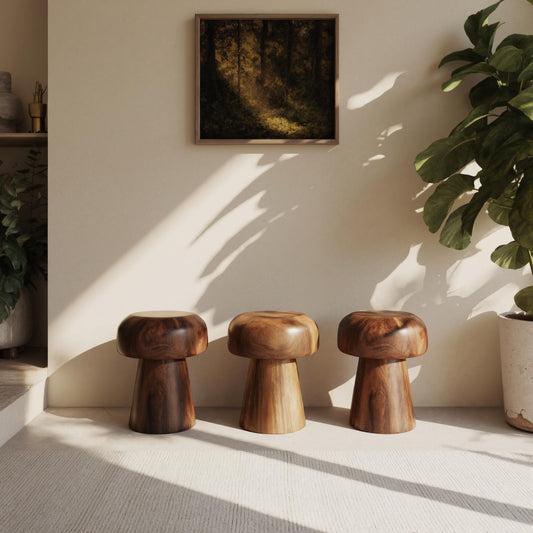 Modern Mushroom Stools For Living Room Or Bedroom Lynnsnail