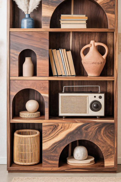 Modern Arch Bookshelf For Living Room Or Office Lynnsnail