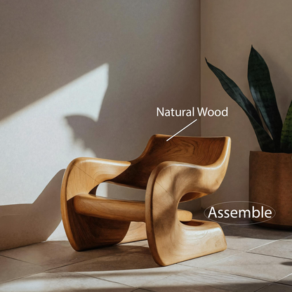Artistic Sculptural Lounge Chair For Living Room Or Interior Lynnsnail
