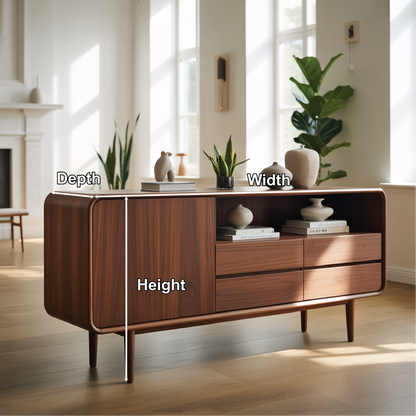 Solid Wood Console Table – Handcrafted Minimalist Storage Design for Modern Living Spaces Lynnsnail