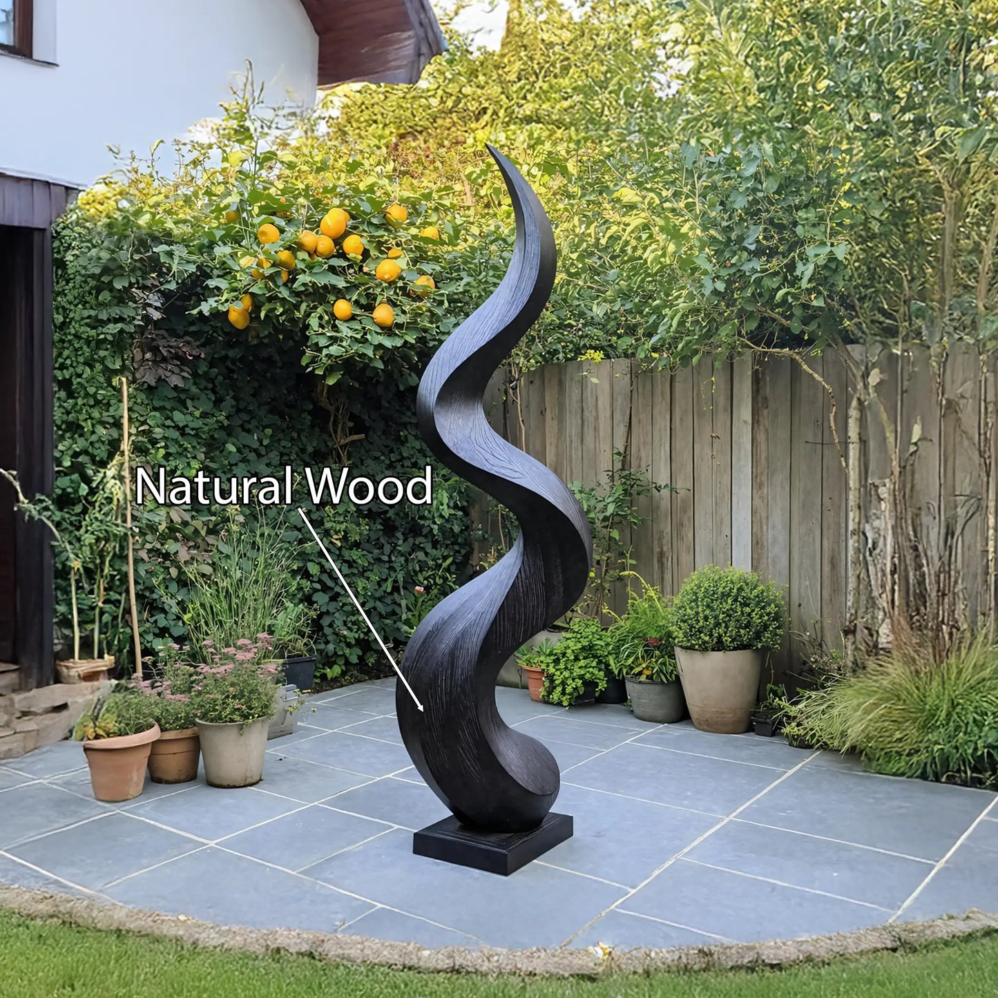 Rustic Abstract Sculpture For Living Room Feature Wall Lynnsnail