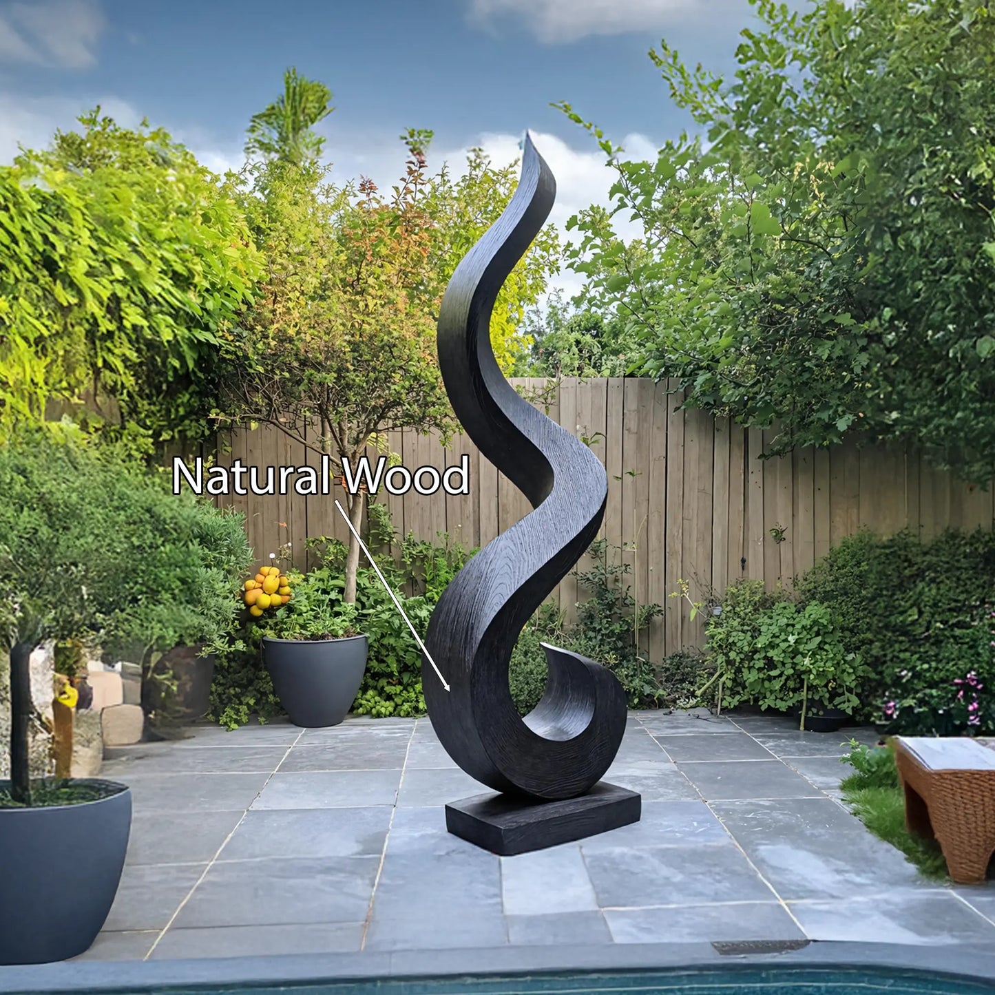 Handcrafted 3D Wood Art For Garden Focal Point Design Lynnsnail