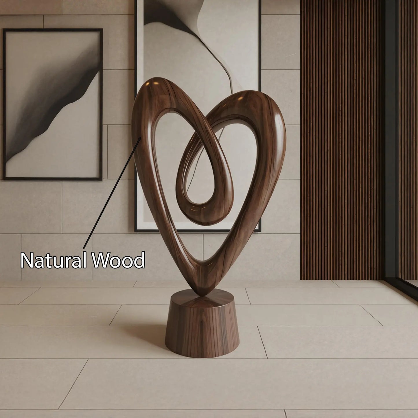 Rustic 3D Wood Art For Living Room Interior Wall Accent Lynnsnail