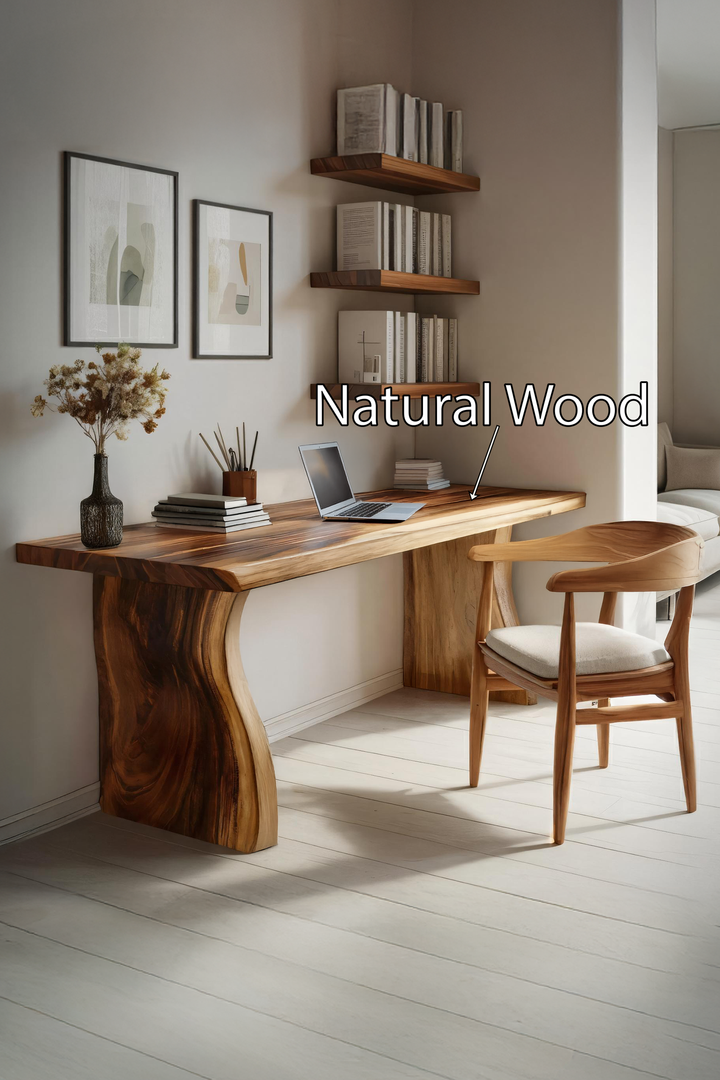 Handcrafted Solid Wood Desk For Reading And Work Area Lynnsnail