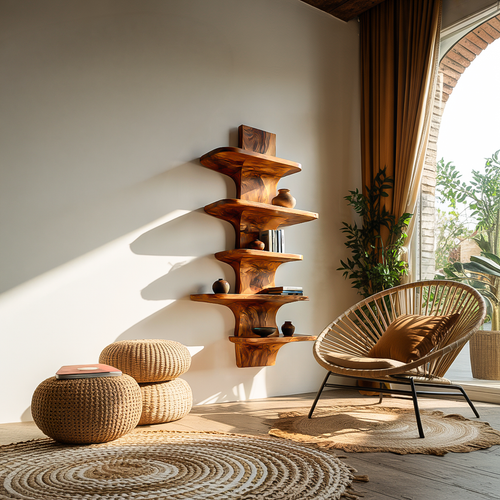 Modern Wooden Floating Bookshelf For Minimalist Home Decor Lynnsnail