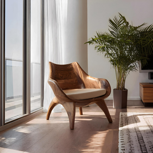 Modern Sculptural Lounge Chair For Living Room Lynnsnail