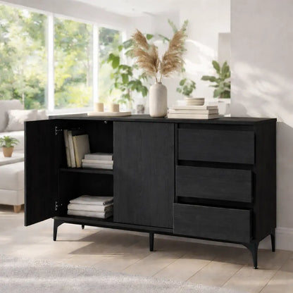 Modern Solid Wood Console Table with Storage Lynnsnail