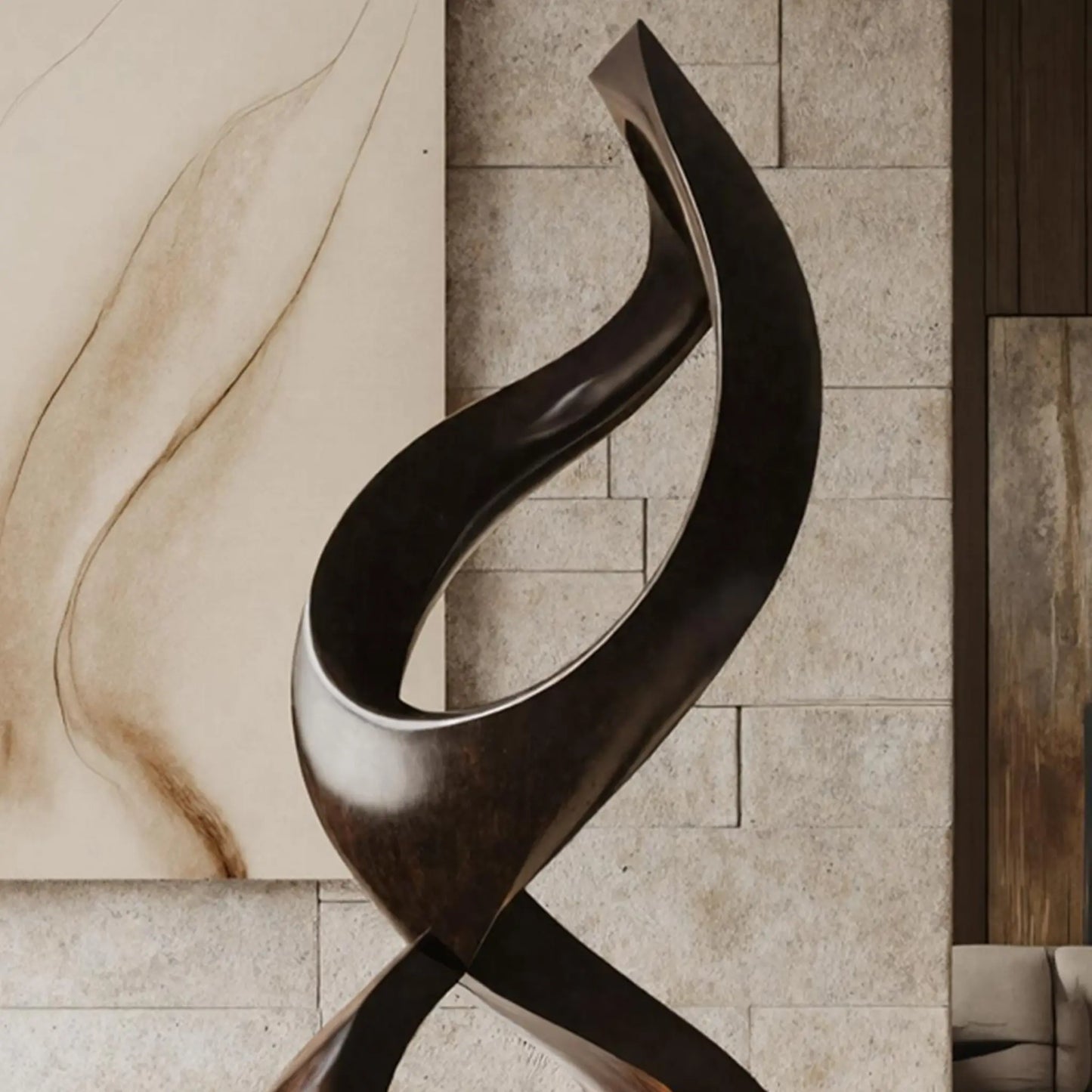 Rustic Large Wooden Sculpture For Outdoor Garden Style Lynnsnail