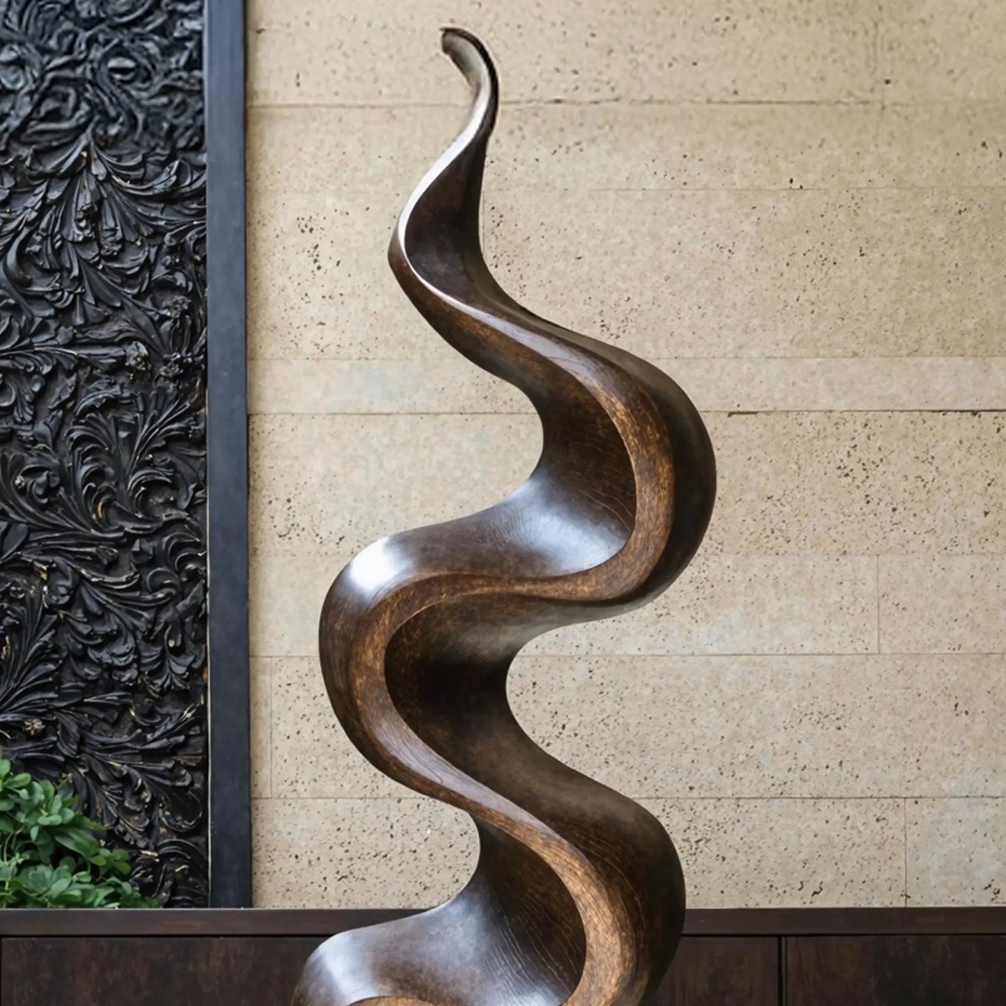 Rustic Large Wooden Sculpture For Garden Lynnsnail