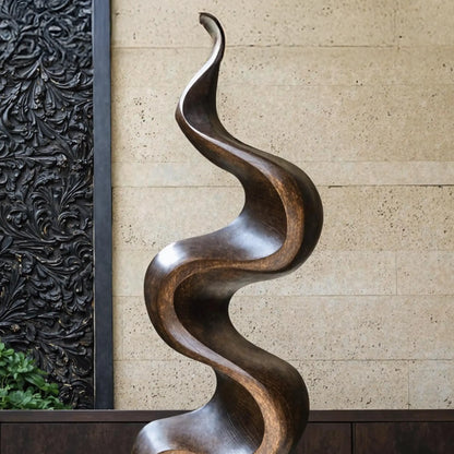 Rustic Large Wooden Sculpture For Garden Lynnsnail
