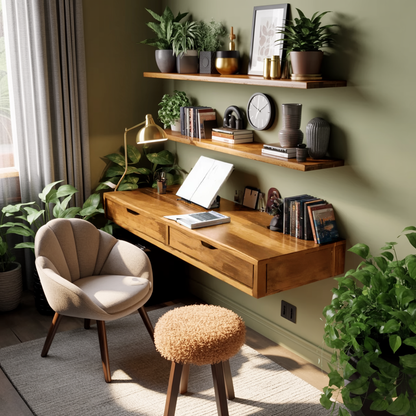Modern Floating Desk For Bedroom And Office Setup Lynnsnail