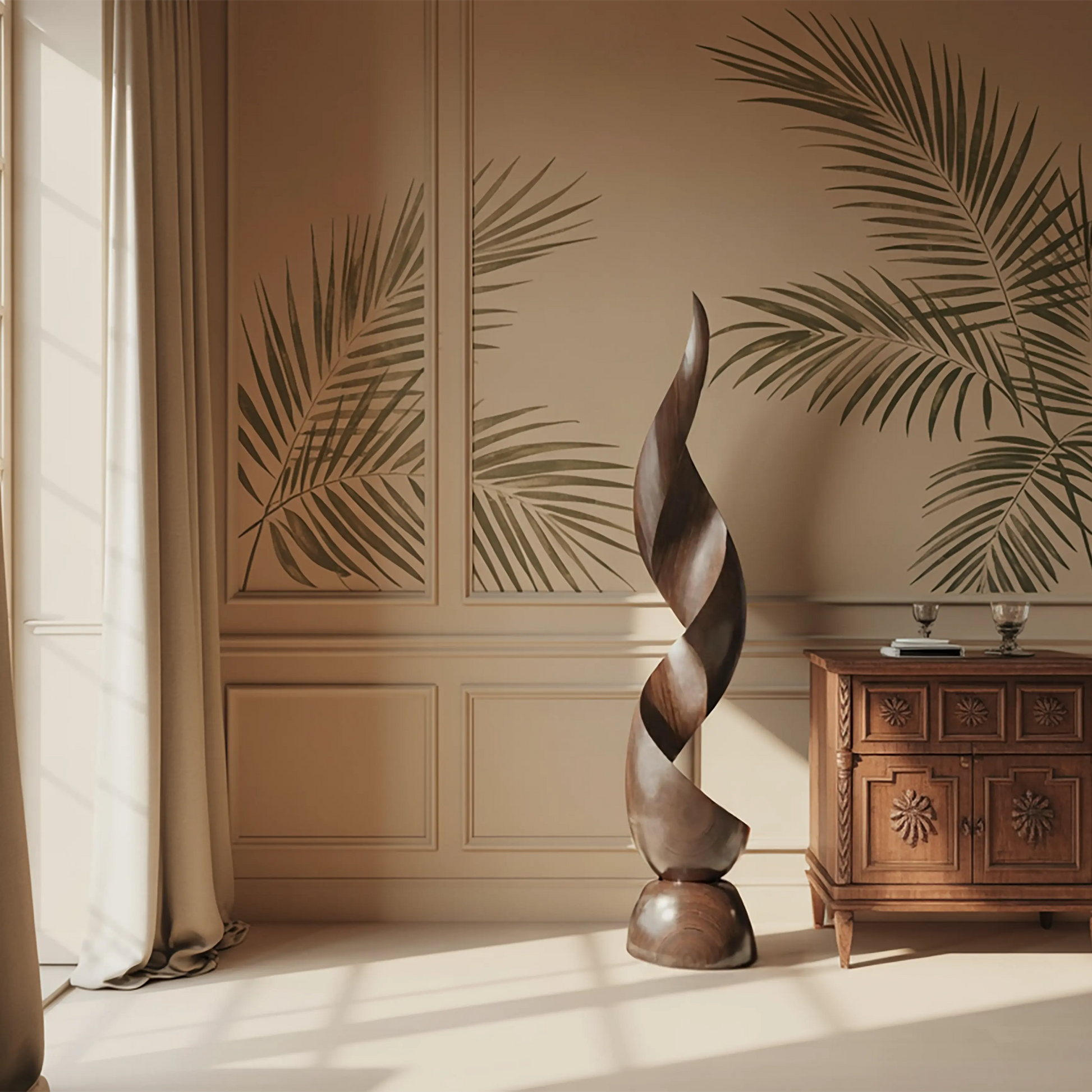 Handcrafted Organic Contemporary Landscape Sculpture For Office Decor Lynnsnail