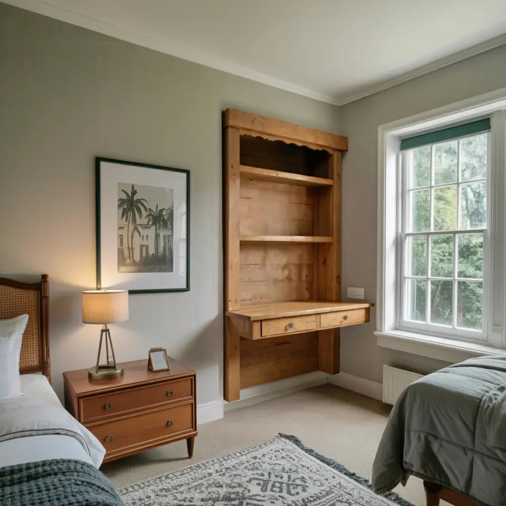 Rustic Floating Desk For Cozy Home Office Setup Lynnsnail