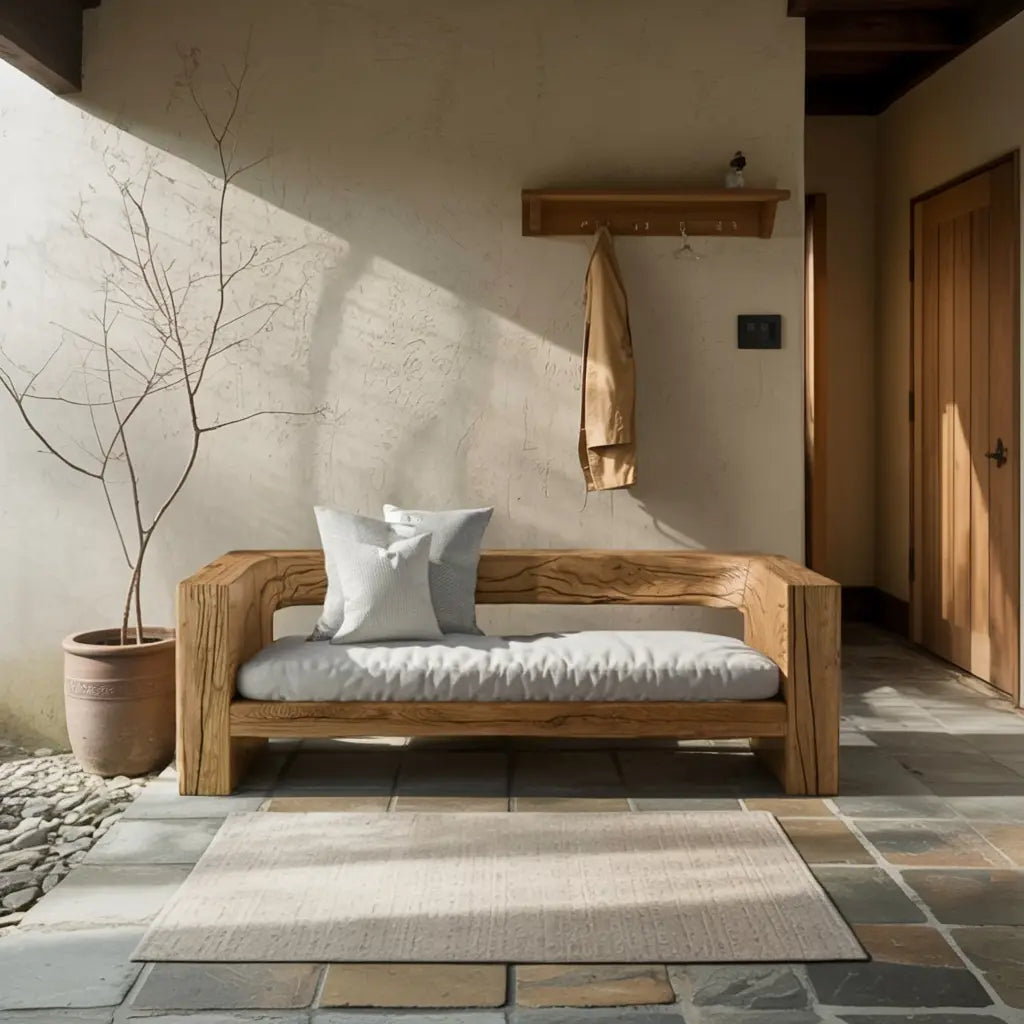 Rustic Outdoor Sofa Set And Coffee Table For Garden Lynnsnail