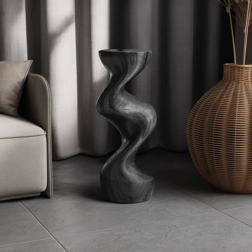 Farmhouse Solid Wood Abstract Sculpture For Garden Lynnsnail